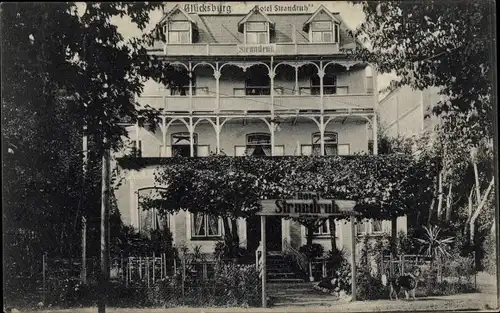 Ak Glücksburg an der Ostsee, Hotel Strandruh