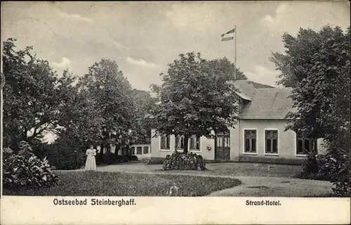 Ak Steinberghaff Steinberg in Angeln, Strandhotel