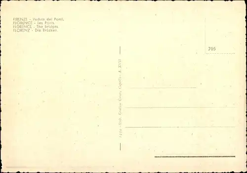 Ak Firenze Florenz Toscana, Brücken