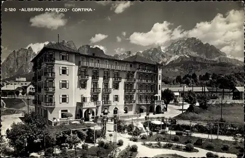 Foto Ak Cortina d'Ampezzo Veneto, Albergo Ampezzo