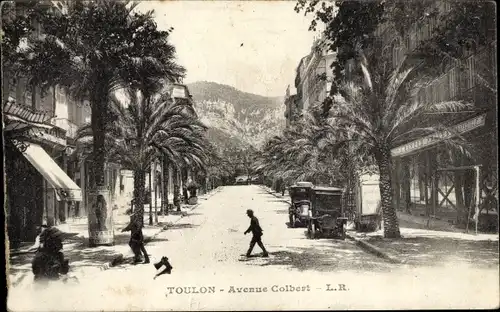 Ak Toulon Var, Avenue Colbert