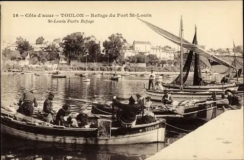 Ak Toulon Var, Refuge du Fort Saint Louis