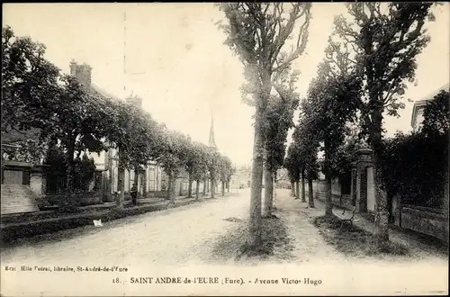 Ak St. André de l`Eure Eure, Avenue Victor Hugo