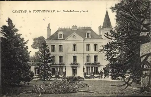 Ak Pont Audemer Eure, Chateau de Toutainville