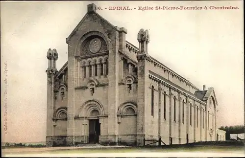 Ak Épinal Lothringen Vosges, Eglise St. Pierre Fourrier a Chantraine