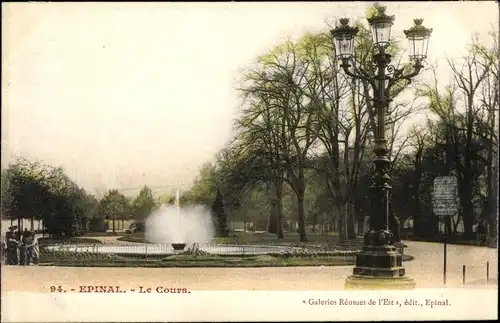 Ak Épinal Lothringen Vosges, Le Cours