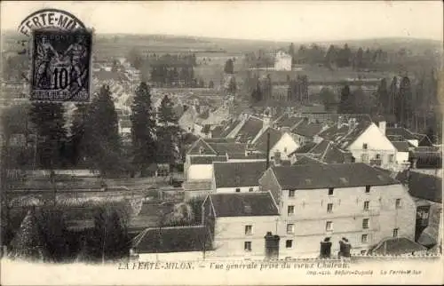 Ak La Ferté Milon Aisne, Vue générale prise du vieux Château