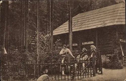 Ak Oybin in der Oberlausitz, Waldtheater, Wilhelm Tell