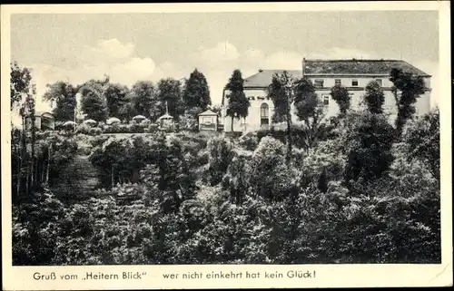 Ak Cunnersdorf Gohrisch Sächsische Schweiz, Gasthaus Heiterer Blick