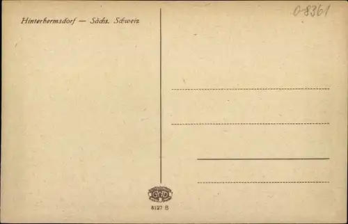 Ak Hinterhermsdorf Sebnitz Sachsen, Blick auf Ortschaft und Umgebung
