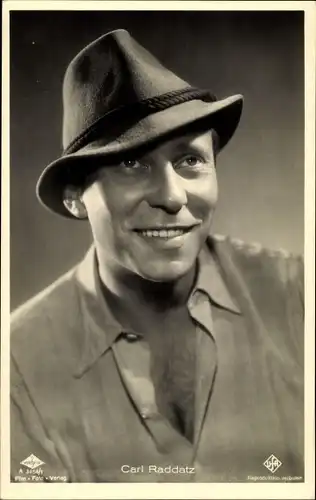 Ak Schauspieler Carl Raddatz, Portrait