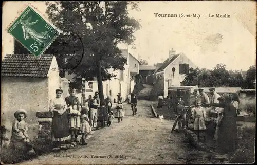 Ak Tournan Seine et Marne, Le Moulin