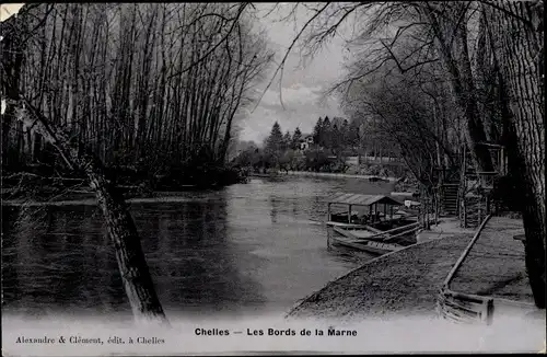 Ak Chelles Seine et Marne, Les Bords de la Marne