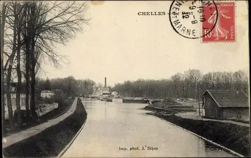 Ak Chelles Seine et Marne, Le Port