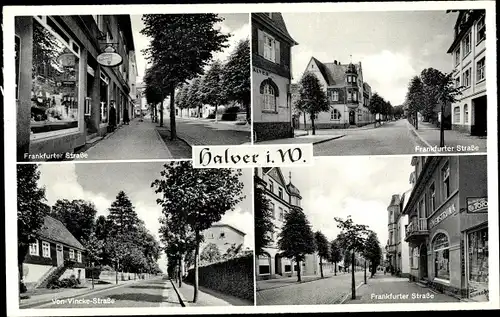 Ak Halver in Westfalen, Frankfurter Straße, Von Vincke Straße
