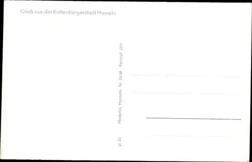 Ak Hameln an der Weser, Rattenfänger