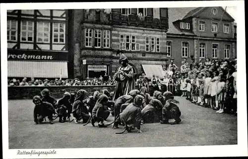 Ak Hameln, Ansicht der Rattenfängerspiele, Kinder, Schausspiel, Rattenfänger von Hameln