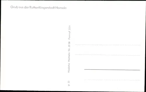 Ak Hameln in Niedersachsen, Osterstraße, Hochzeitshaus, Post