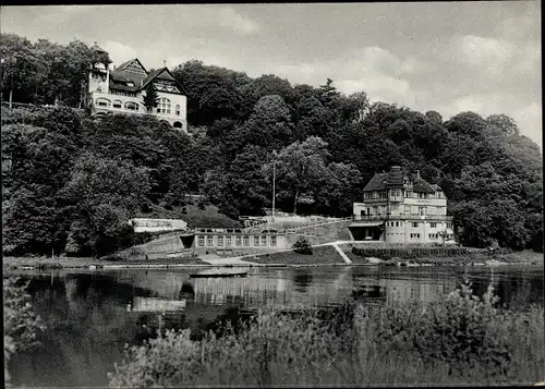 Ak Hameln an der Weser Niedersachsen, Felsenkeller, Weser