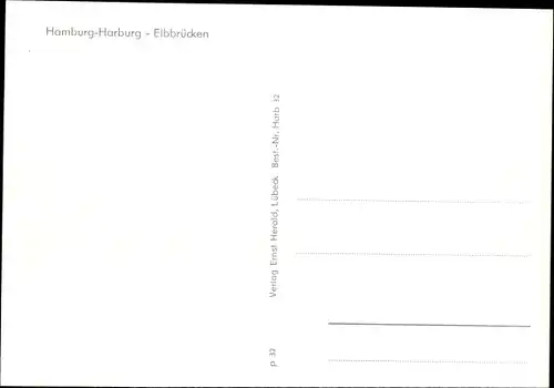 Ak Hamburg Harburg, Elbbrücke