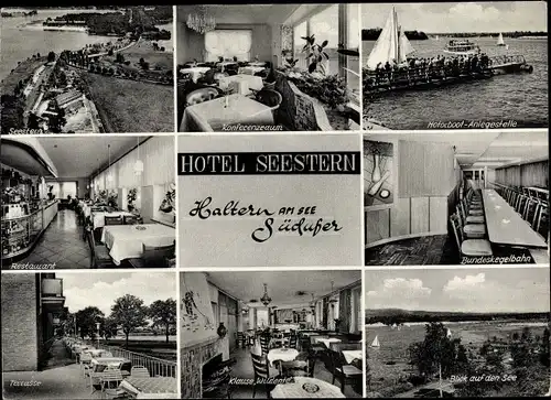 Ak Haltern am See Westfalen, Hotel Seestern m. Klause Wildente
