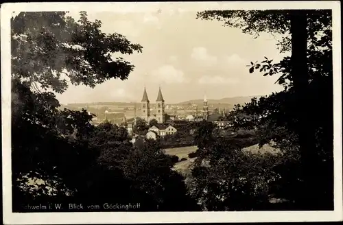Ak Schwelm in Westfalen, Panorama, Blick v. Göckinghoff