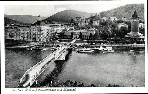 Ak Bad Ems an der Lahn, Kurmittelhaus, Römerbad