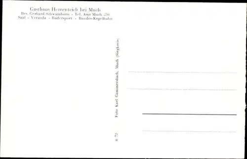 Ak Much Nordrhein Westfalen, Herrenteich, Gasthaus Herrenteich