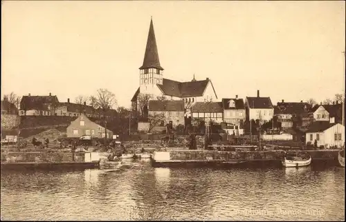 Ak Rønne Rönne Bornholm Dänemark, Kirke, Blick auf die Kirche