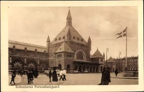 Ak København Kopenhagen Dänemark, Personbanegaard, Bahnhof