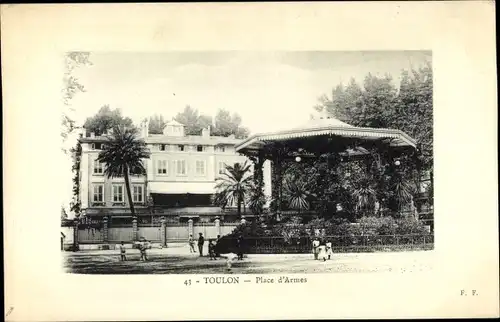 Präge Ak Toulon Var, Place d´Armes