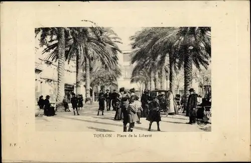 Ak Toulon Var, Place de la Liberté