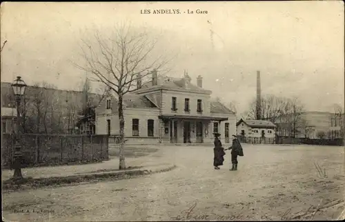 Ak Les Andelys Eure, La Gare