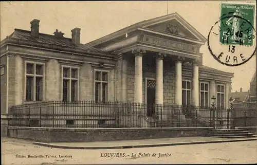 Ak Louviers Eure, Palais de Justice