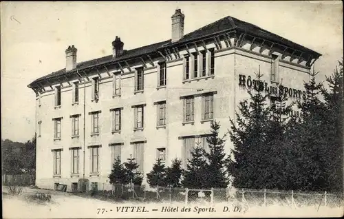 Ak Vittel Lothringen Vosges, Hotel des Sports