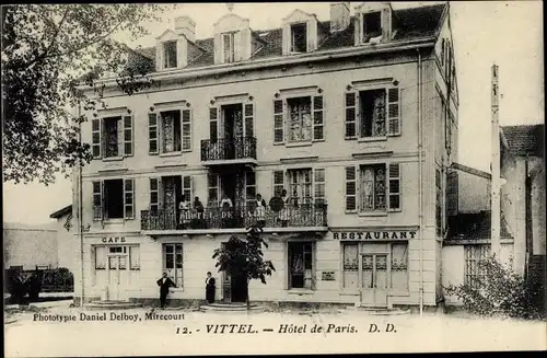 Ak Vittel Lothringen Vosges, Hotel de Paris