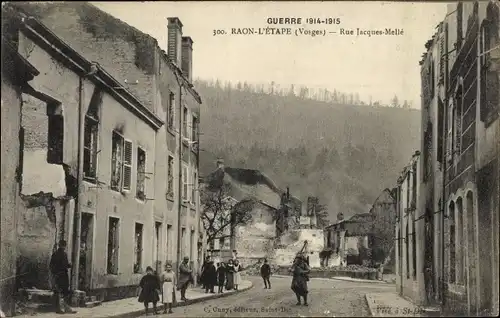 Ak Raon l'Étape Lothringen Vosges, Rue Jacques Melle