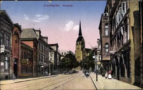 Ak Flensburg in Schleswig Holstein, Neustadt