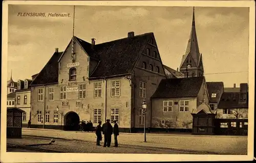 Ak Flensburg in Schleswig Holstein, Hafenamt