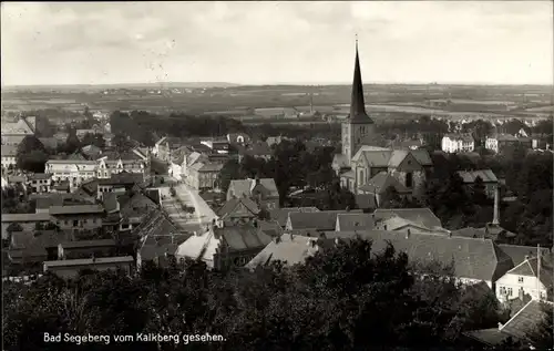 Ak Bad Segeberg in Schleswig Holstein, Blick vom Kalkberg aus, Kirchturm
