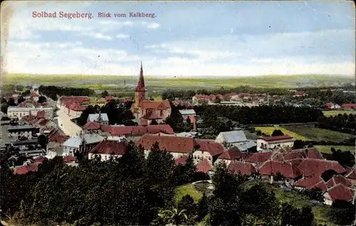 Ak Bad Segeberg in Schleswig Holstein, Blick auf Stadt vom Kalkberg