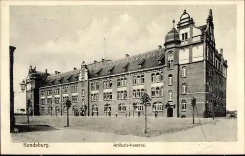 Ak Rendsburg in Schleswig Holstein, Artillerie-Kaserne