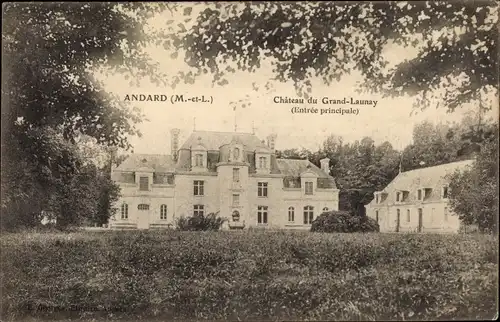 Ak Andard Maine et Loire, Chateau de Grand Launay