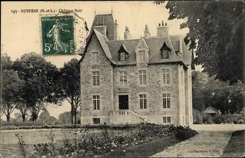 Ak Auverse Maine et Loire, Chateau Noir