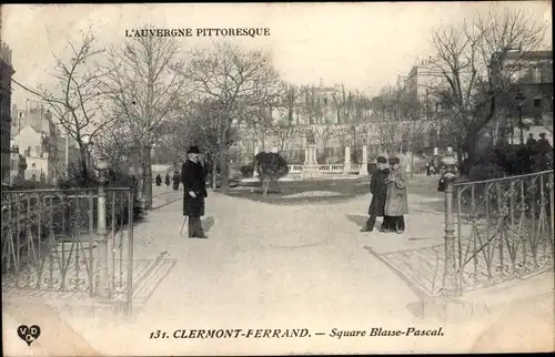 Ak Clermont Ferrand Puy de Dôme, Square Blaise Pascal