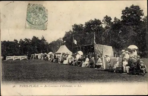 Ak Paris Plage Pas de Calais, Au Concours d'Obstacles