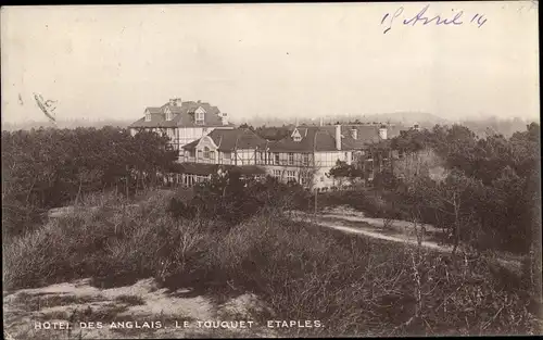 Ak Le Touquet Pas de Calais, Hotel des Anglais, Etaples