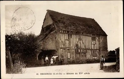 Ak Orgerus Yvelines, Maison du XV siecle