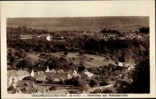 Ak Neauphle le Chateau Yvelines, Panorama sur Pontchartrain