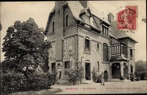 Ak Orgeval Yvelines, Le Chateau